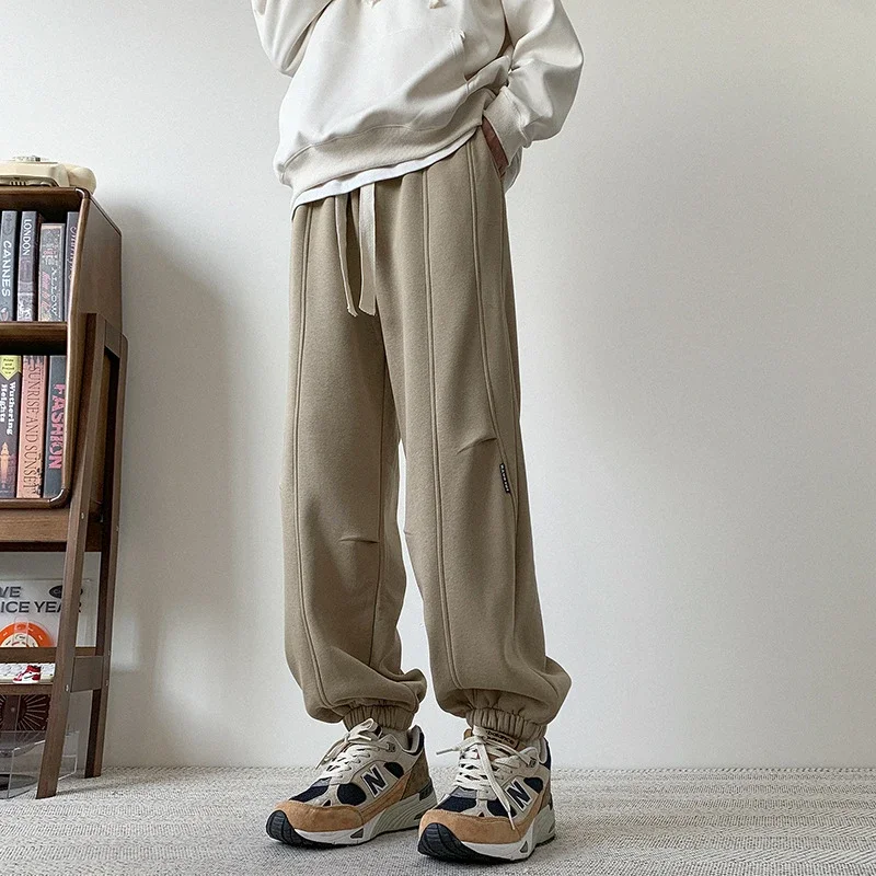 Men's Spring Vintage Khaki Oversize Sweatpants