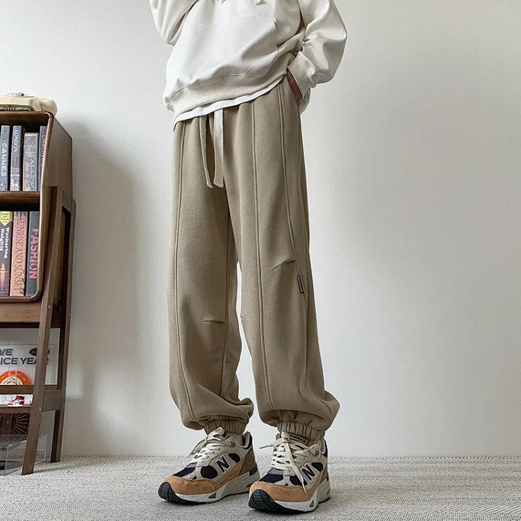 Men's Spring Vintage Khaki Oversize Sweatpants