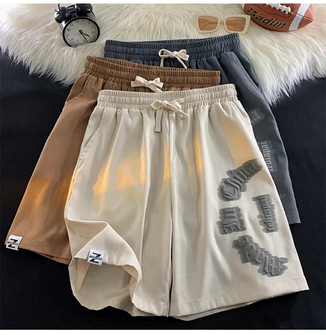 Men's Summer Loose Ice Silk Casual Shorts Detail