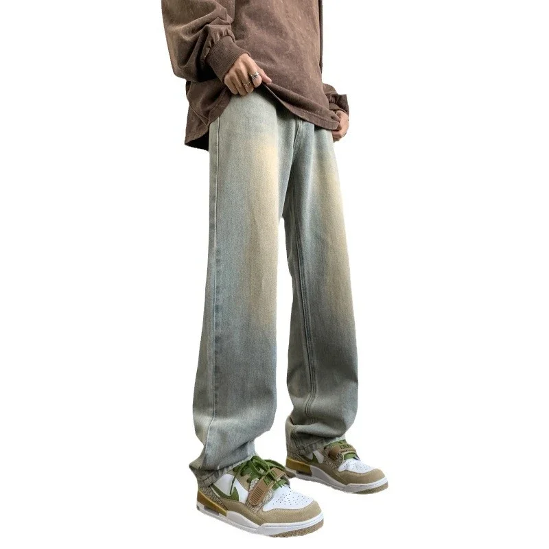 Hip Hop Retro Blue Denim Pants