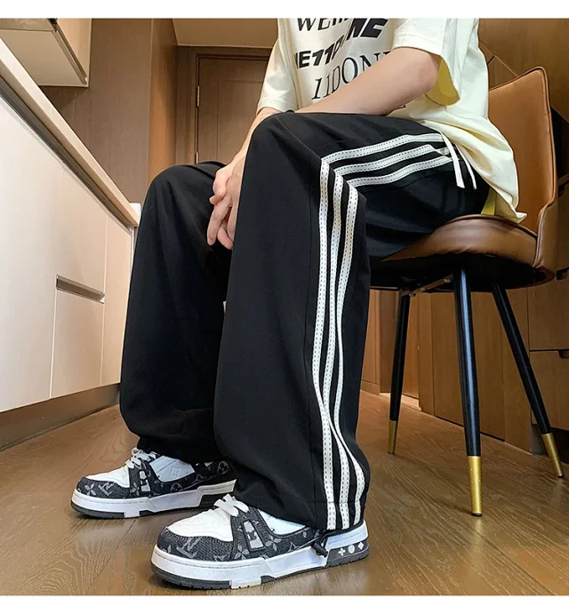 Men's 2025 Summer Ice Silk Loose Pants Detail