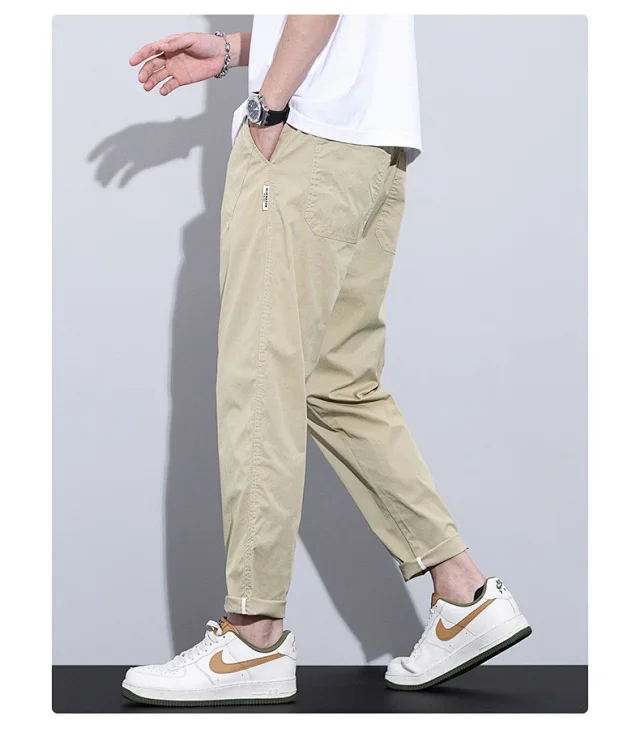 2025 Spring-Summer Men's Tapered Cropped Pants Detail