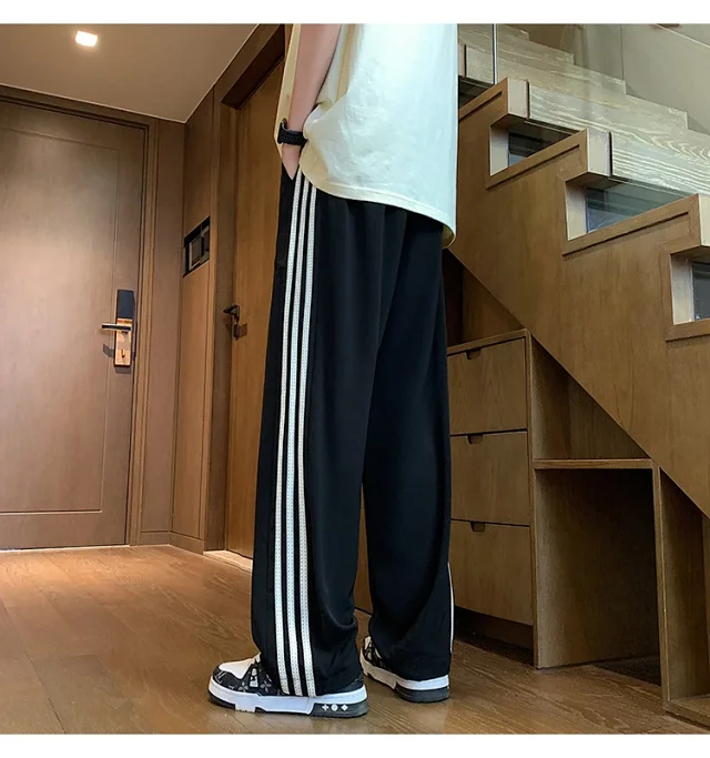Men's 2025 Summer Ice Silk Loose Pants Detail