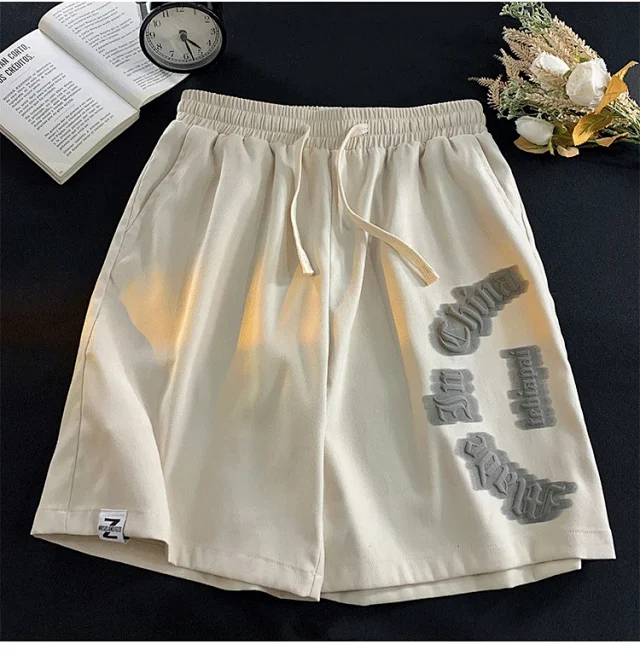 Men's Summer Loose Ice Silk Casual Shorts Detail
