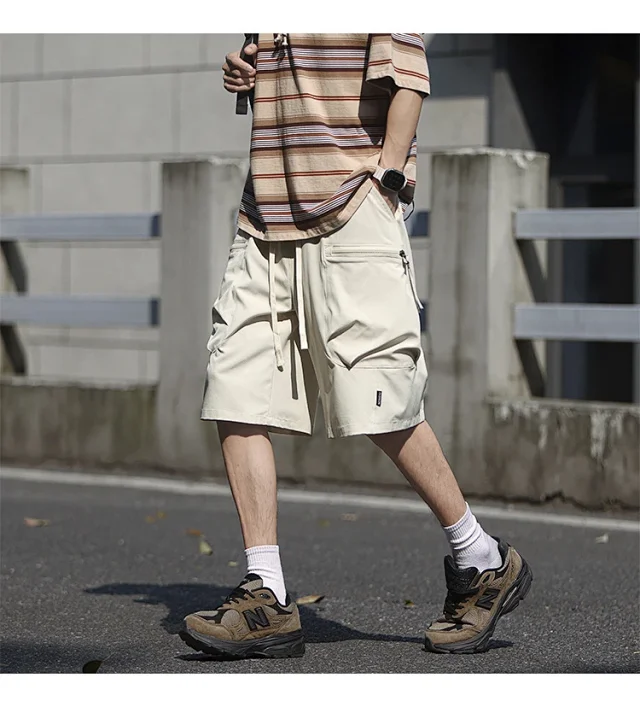 Men's Summer Ice Silk Sports Shorts Detail