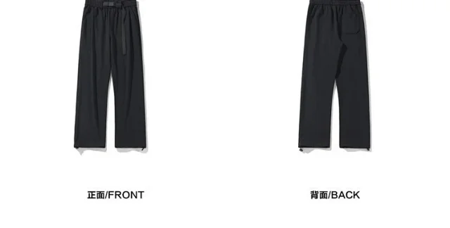 Men's Oversize Fleece Waffle Pants Detail