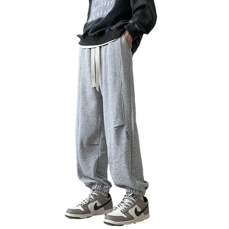 Men's Spring Vintage Khaki Oversize Sweatpants