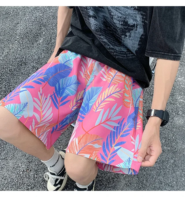 Men's Summer Thin Ice Silk Quick-dry Beach Pants Detail