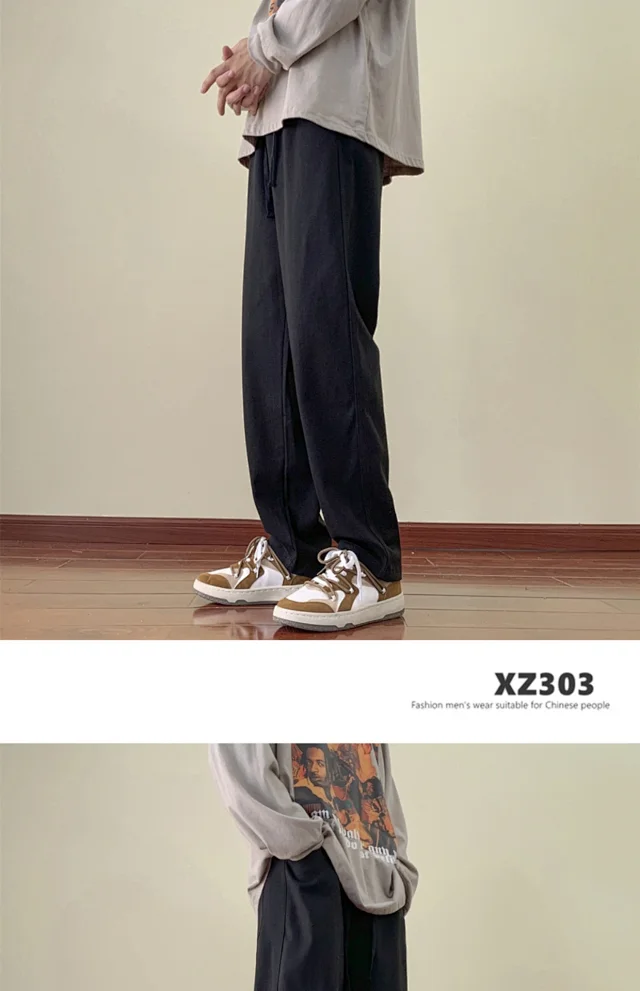 Men's Spring/Fall Cotton Straight Breathable Cargo Pants Detail