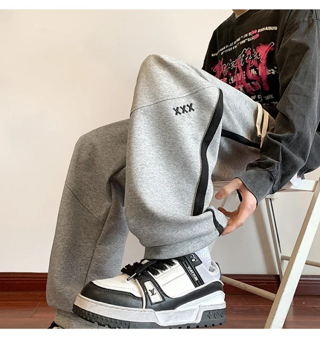 Oversize Striped Pants for Men Detail