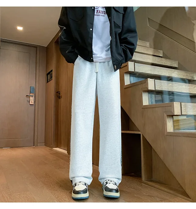 Men's 2025 Spring/Fall Oversize Wide-Leg Pants Detail