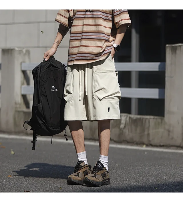 Men's Summer Ice Silk Sports Shorts Detail
