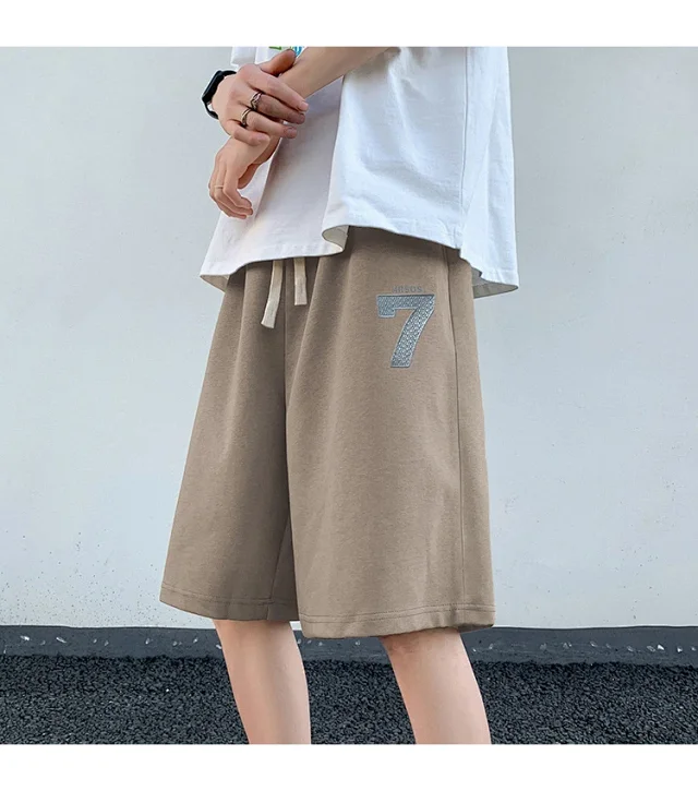 Men's Embroidered Retro Shorts Detail