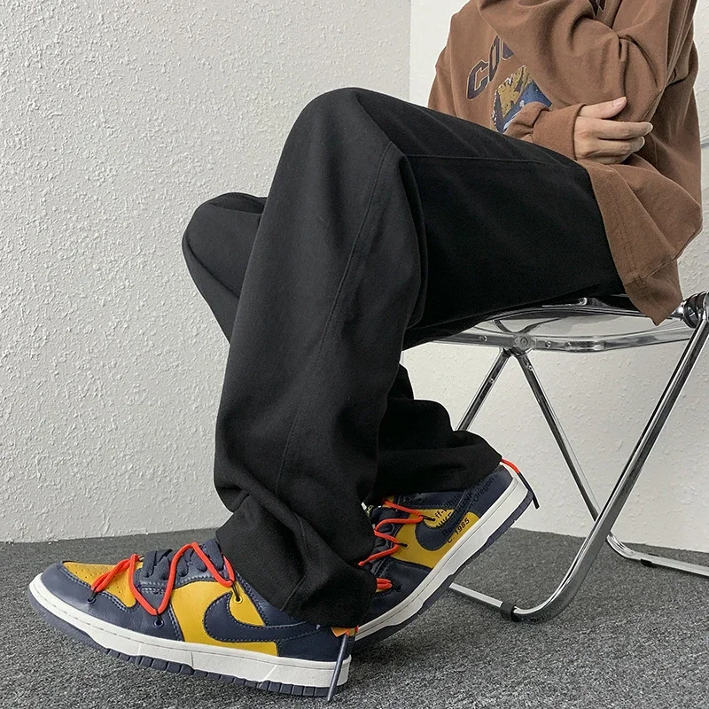 Men's Spring/Fall Cotton Straight Retro Cargo Pants