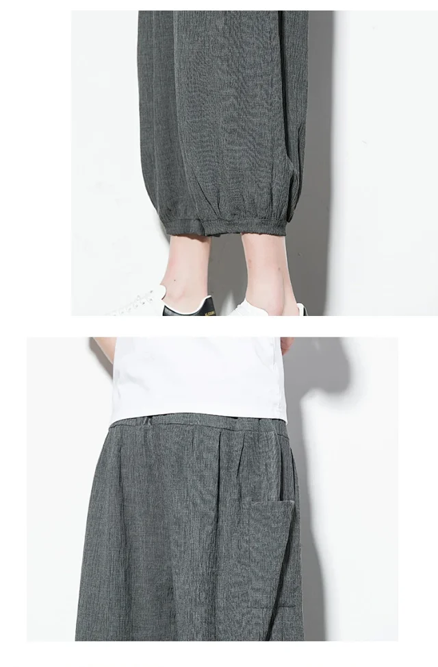 Men's 2025 Summer Ice Silk Capris Detail
