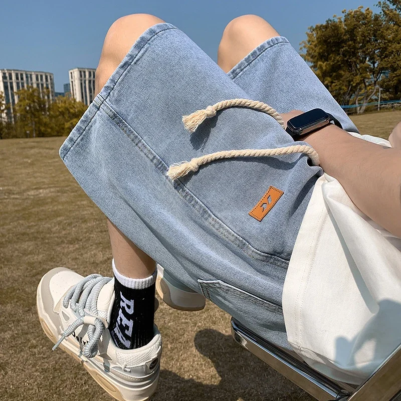 Men's Summer Breathable Cotton Denim Shorts