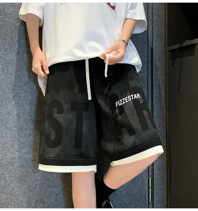2025 Men's Tie-Dye Oversize Sport Shorts Detail