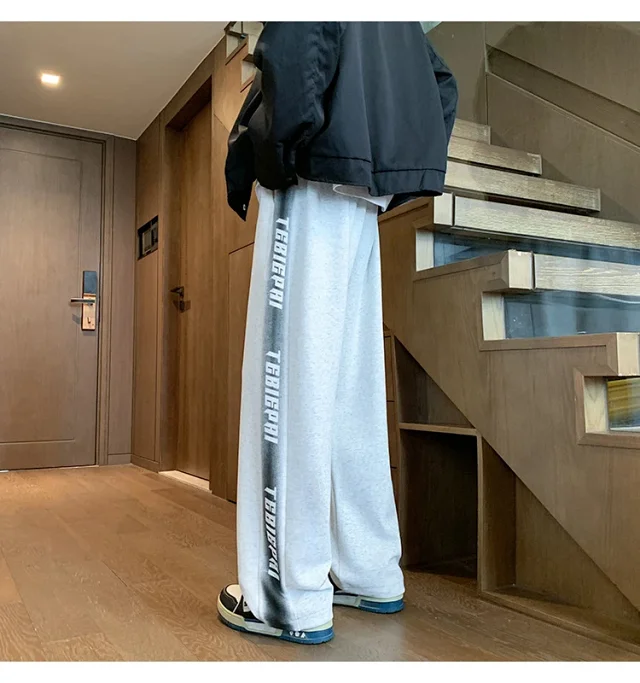 Men's 2025 Spring/Fall Oversize Wide-Leg Pants Detail