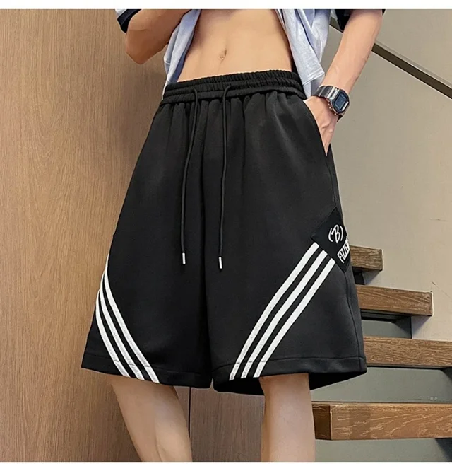 Men's Summer Loose Straight Shorts Detail