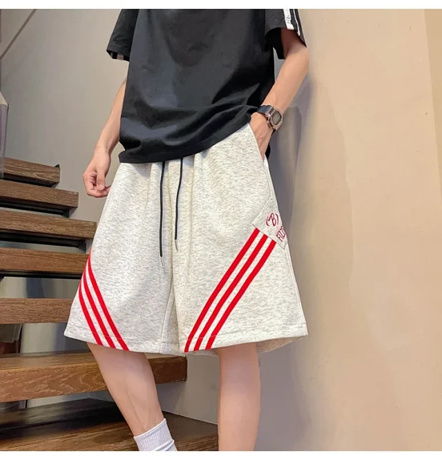 Men's Summer Loose Straight Shorts Detail