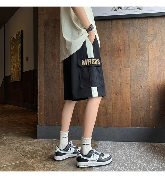 Men's Summer Retro Streetwear Shorts Detail
