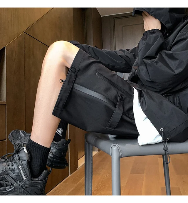 Grey Men's US Work Shorts Detail