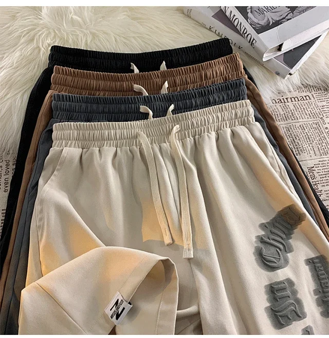 Men's Summer Loose Ice Silk Casual Shorts Detail