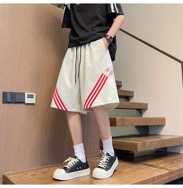 Men's Summer Loose Straight Shorts Detail