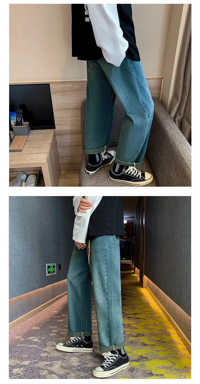 Men's Loose Jeans (Belt Included) Detail