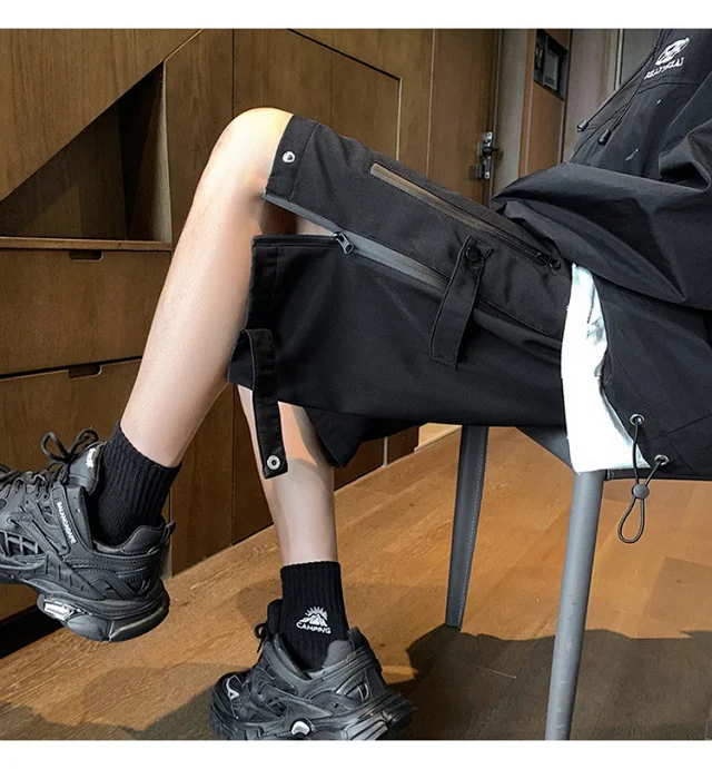 Grey Men's US Work Shorts Detail