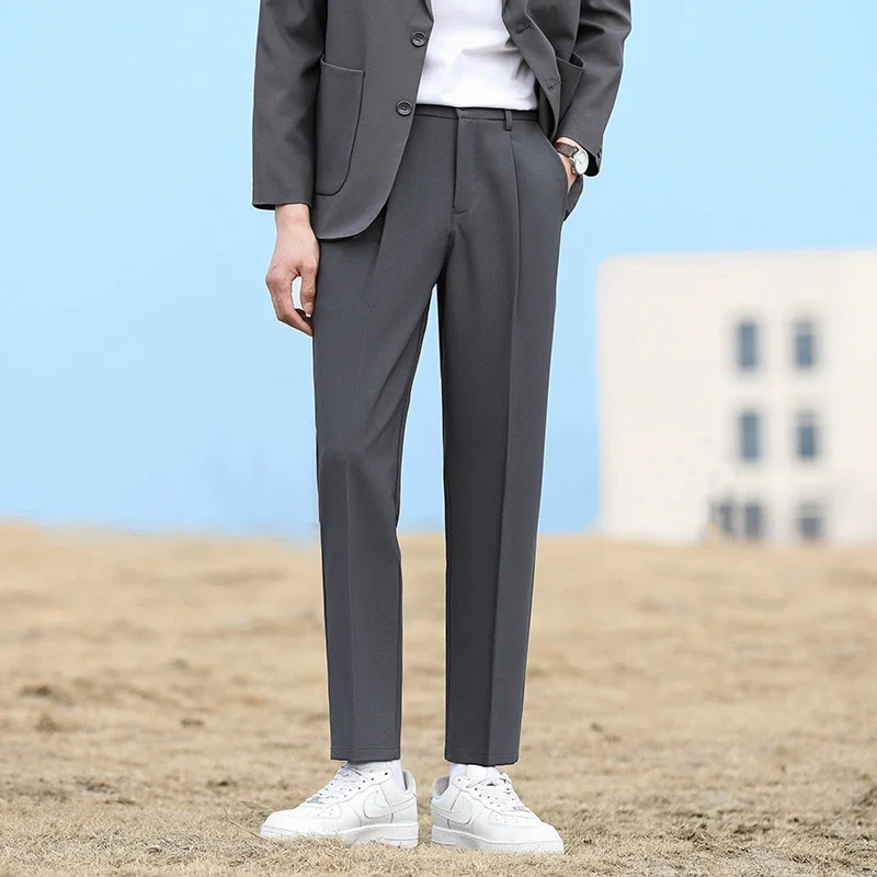 Men's Spring/Summer Khaki Casual Pants