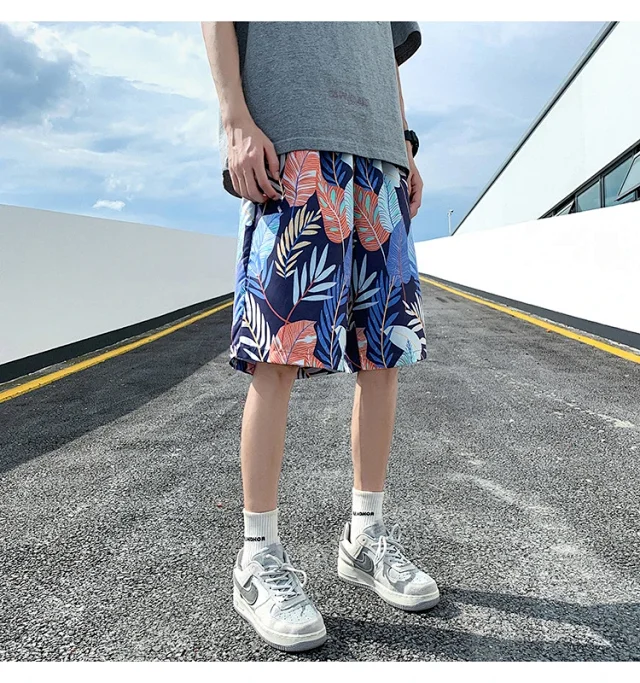 Men's Summer Thin Ice Silk Quick-dry Beach Pants Detail