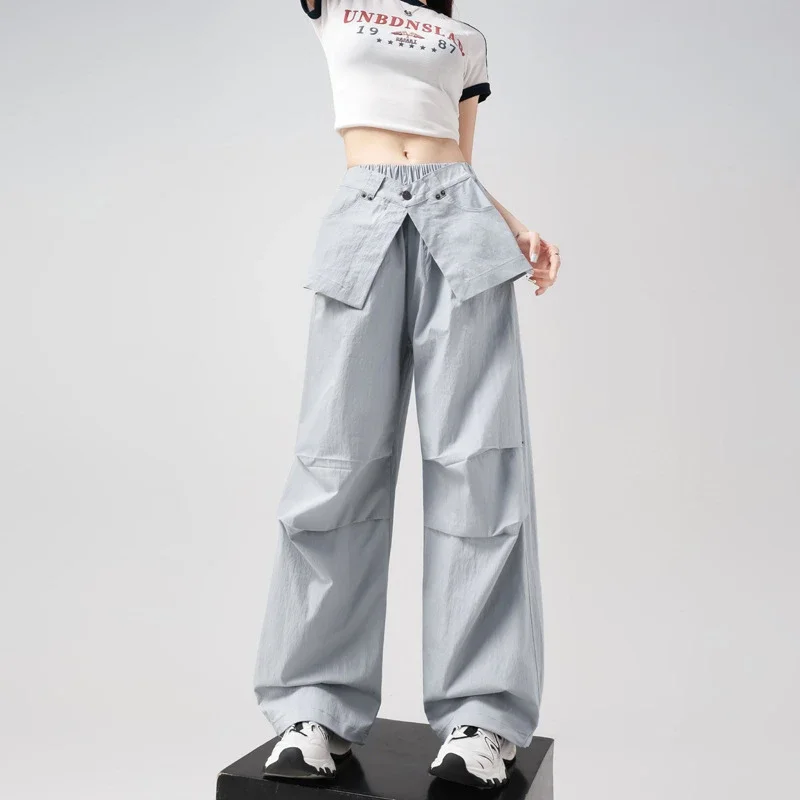 Ice Silk Parachute Pants for Women