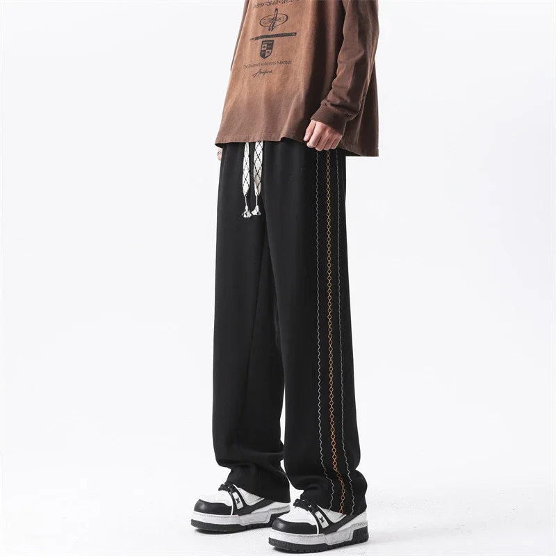 Men's Vintage Summer Oversize Wide-Leg Pants