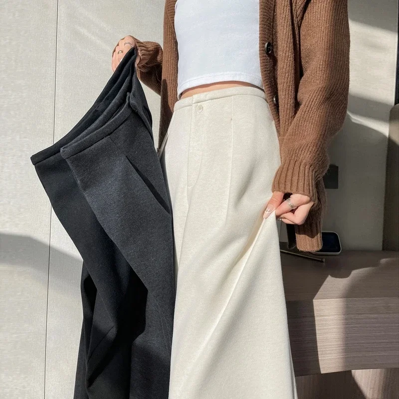 Women's Cashmere Wide - Leg Pants