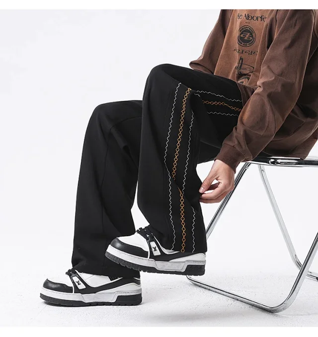 Japanese Oversize Men's Summer Pants Detail