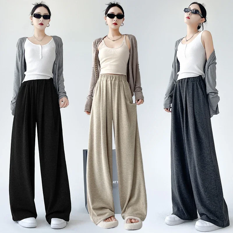 2025 Early Autumn Loose Wide - leg Pants for Women