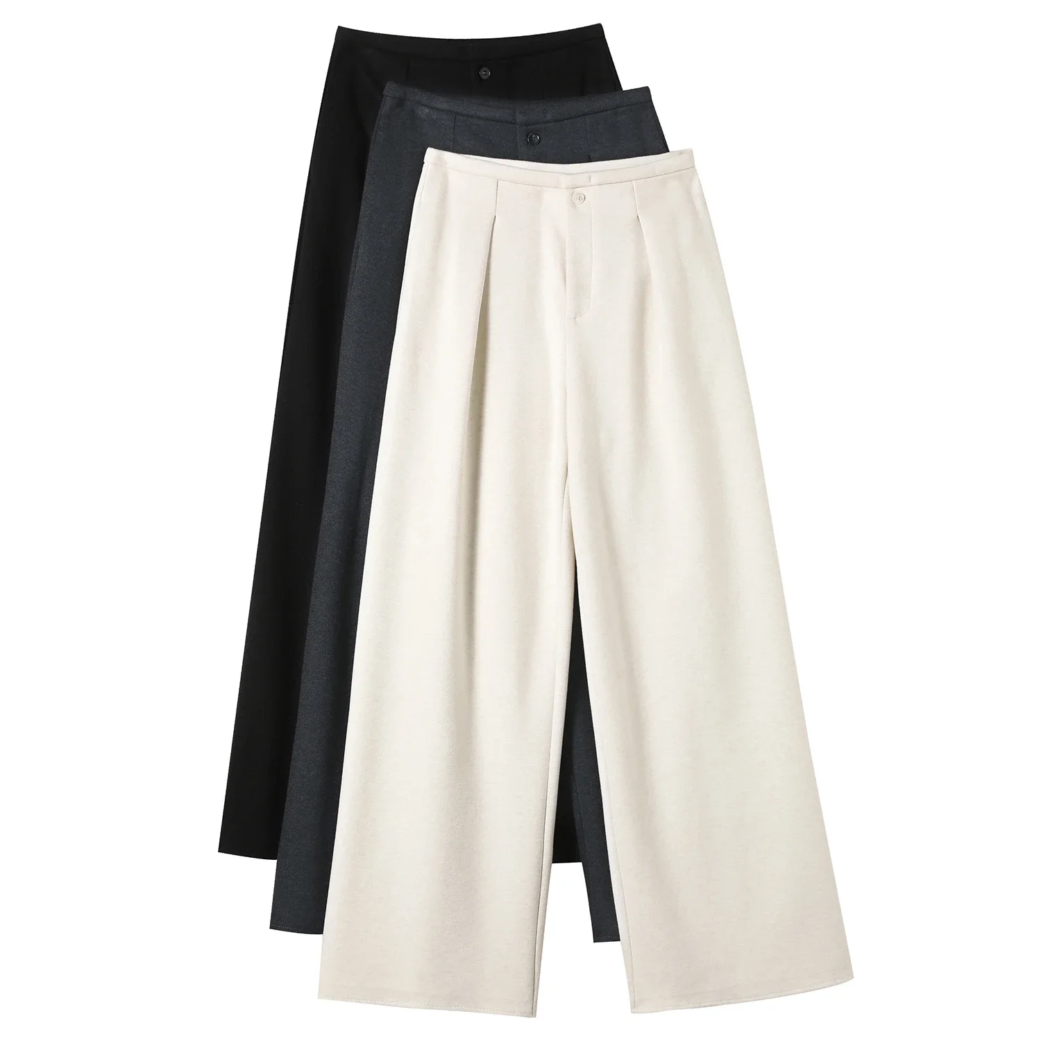 Women's Cashmere Wide - Leg Pants
