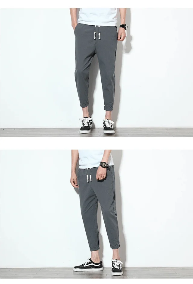 K352018 Cotton & Linen 9/10 Pants Detail