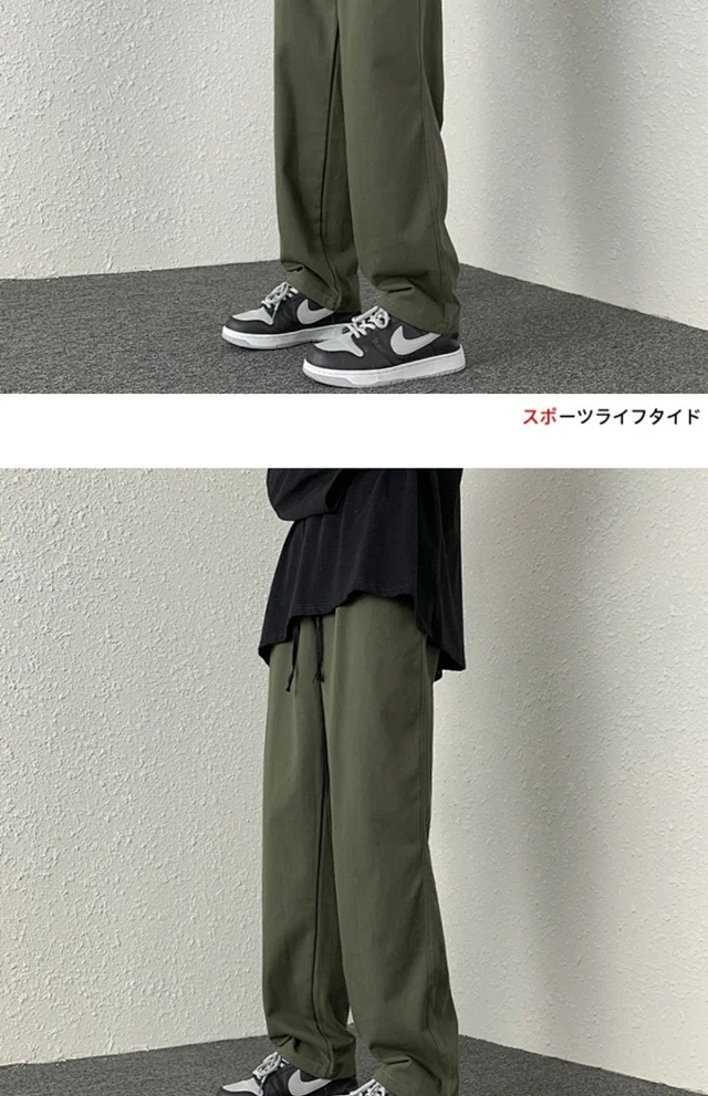Men's Spring/Fall Cotton Straight Retro Cargo Pants Detail