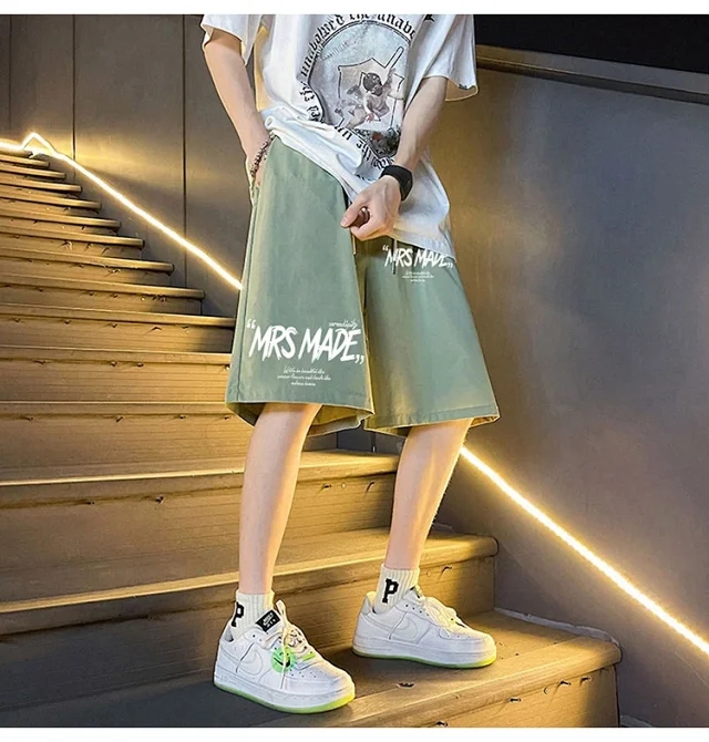 Men's Summer 2025 Oversize Straight Shorts Detail
