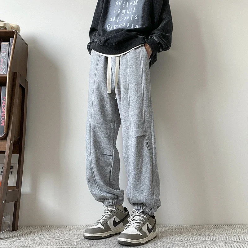 Men's Spring Vintage Khaki Oversize Sweatpants