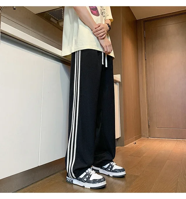 Men's 2025 Summer Ice Silk Loose Pants Detail
