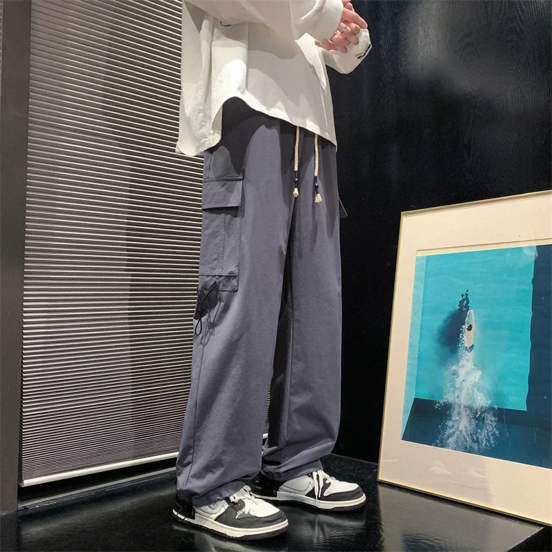 Men's Spring Retro Hiphop Cargo Pants