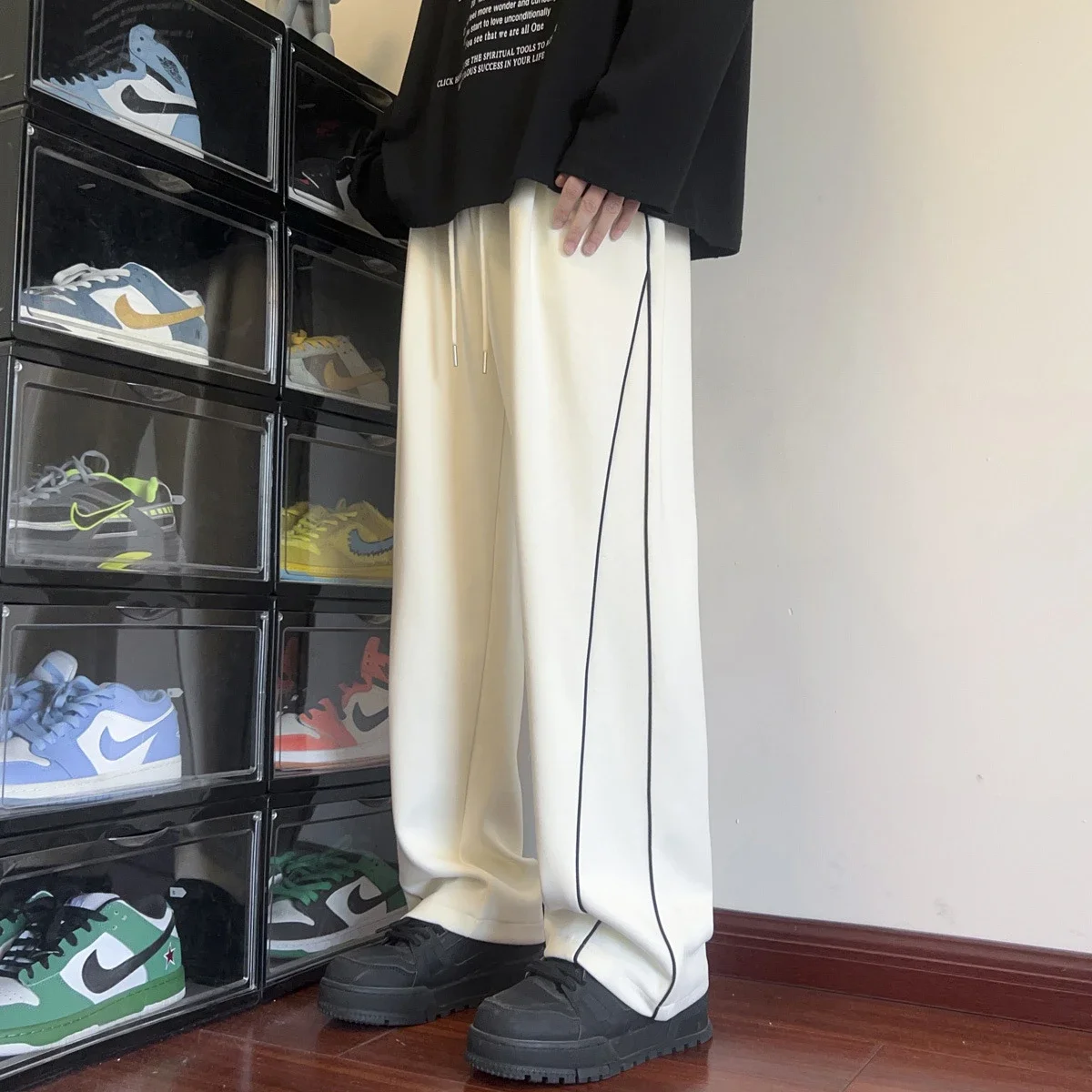 Oversize Japanese Stripe Linen Pants