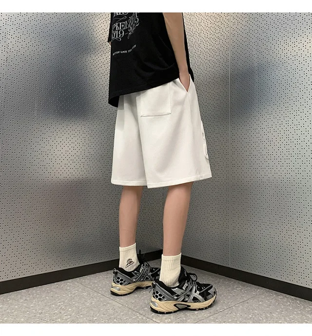 2025 Men's Foam Print American Shorts Detail