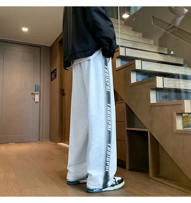 Men's 2025 Spring/Fall Oversize Wide-Leg Pants Detail
