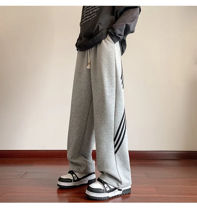 Japanese Oversize Cotton Stripe Pants Detail
