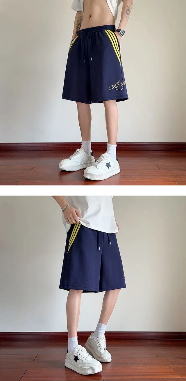 2025 Men's American Embroidered Shorts Detail