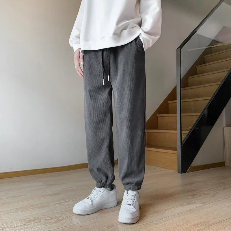 Men's Corduroy Joggers Winter